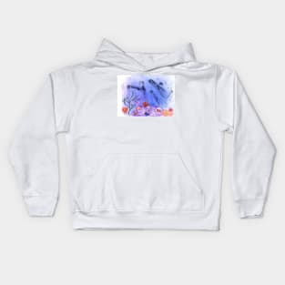 Jellyfish Watercolor Illustration Kids Hoodie